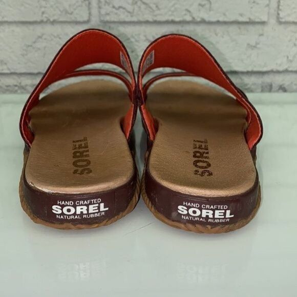 Sorel Out N About Plus Women Elderberry Open Toe Flat Slide Size 8.5 - Picture 5 of 7